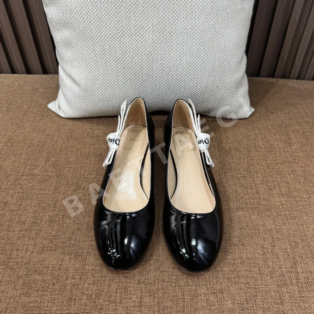 디올 에나멜 메리제인 발레 플랫 신발 8854 상세 이미지 2