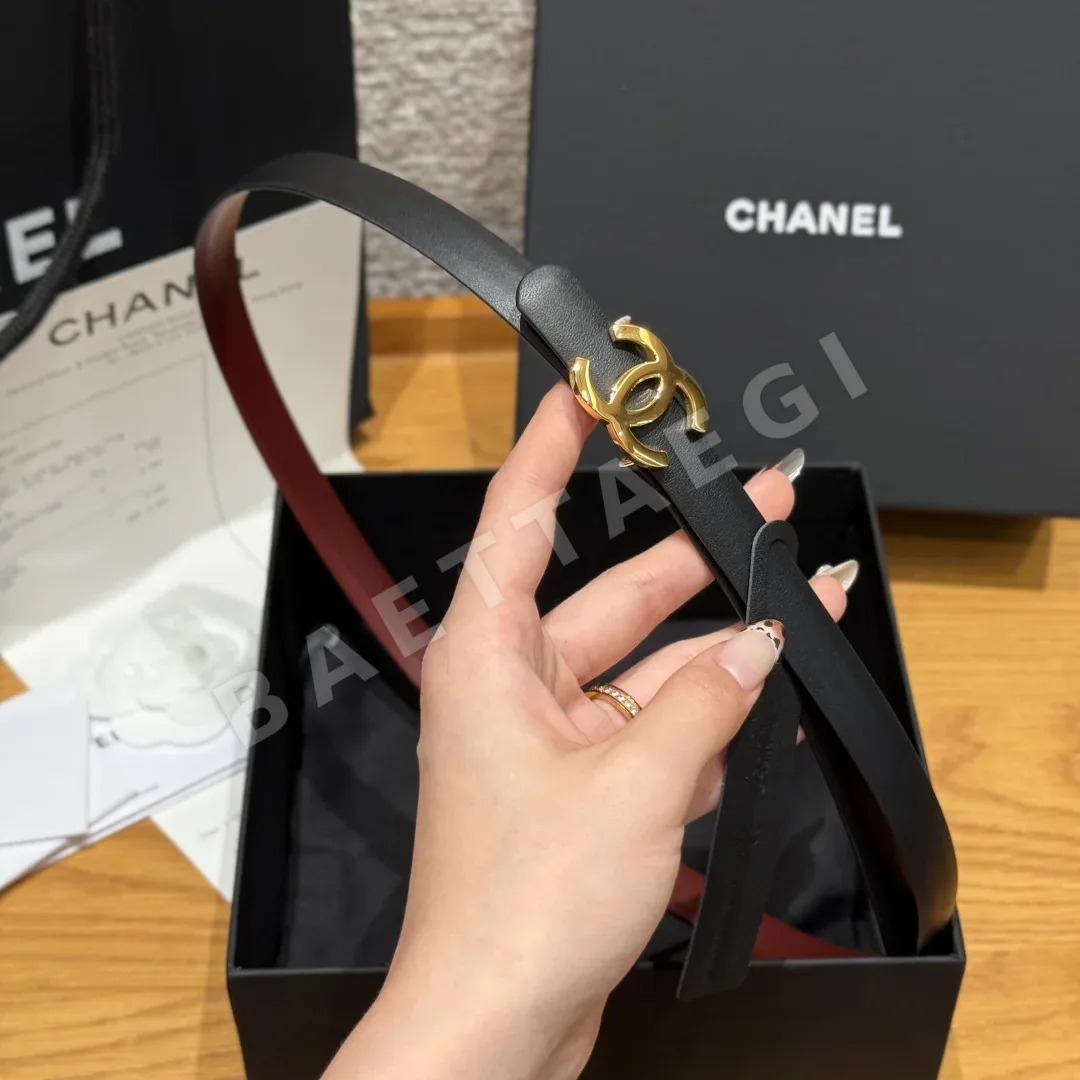 샤넬 양면 송아지가죽 벨트 상세 이미지 4