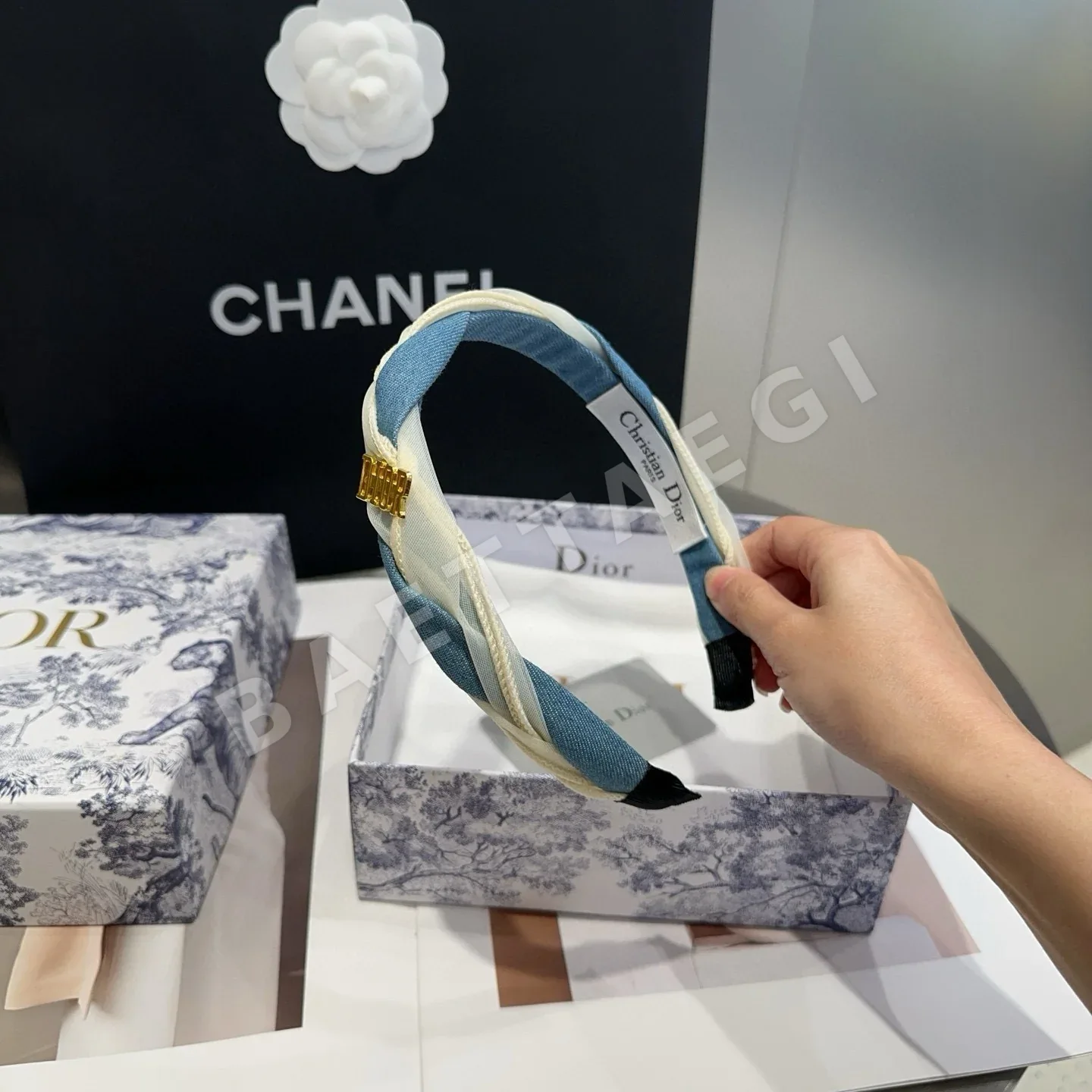 디올 CD 헤어밴드 상세 이미지 2