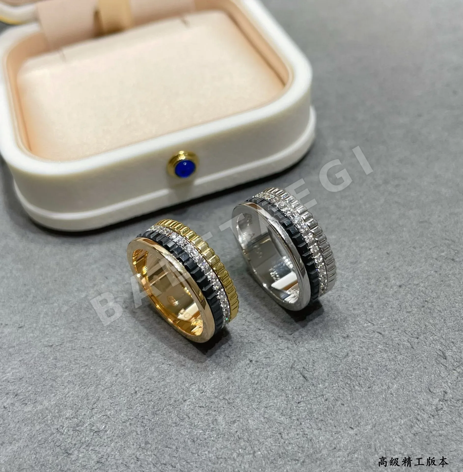 부쉐론 캐트르 블랙 세라믹 반지 상세 이미지 8