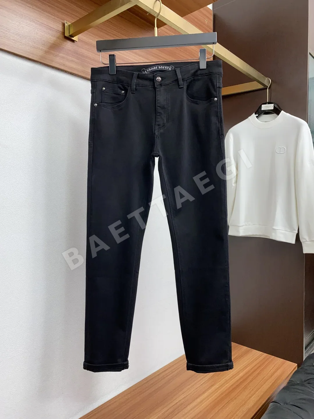 크롬하츠 남성 데님 바지 상세 이미지 2