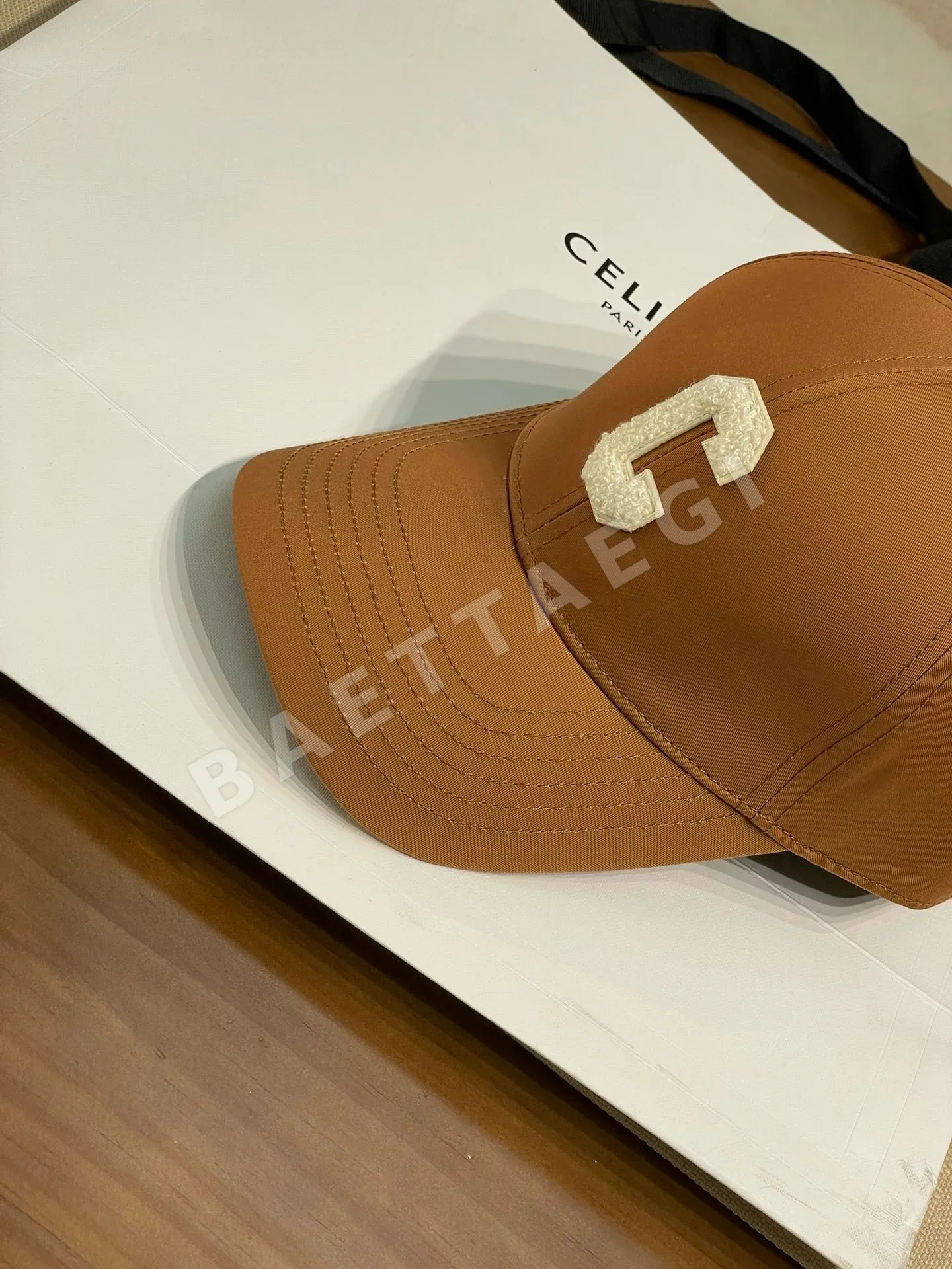 셀린느 더블 C 자수 베이스볼 캡 상세 이미지 4