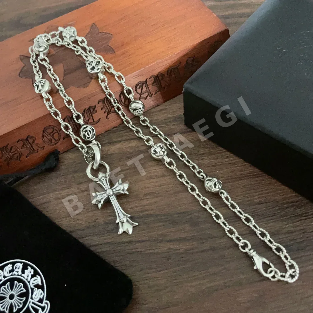 크롬하츠 더블 크로스 펜던트 목걸이 상세 이미지 2