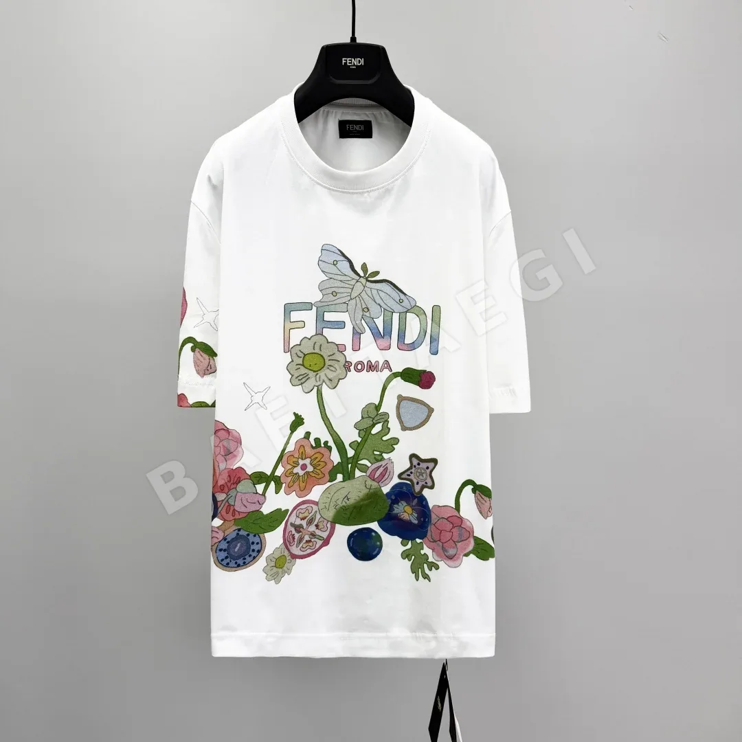 펜디 다카노 아야 콜라보 반팔 면 티셔츠 49806