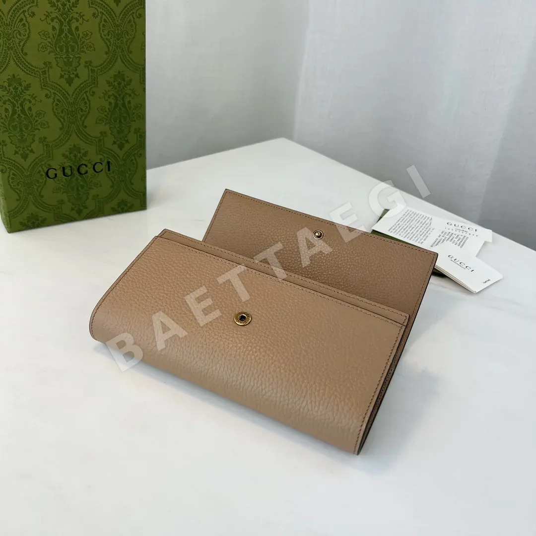 구찌 핑크 가죽 리본 장지갑 상세 이미지 5