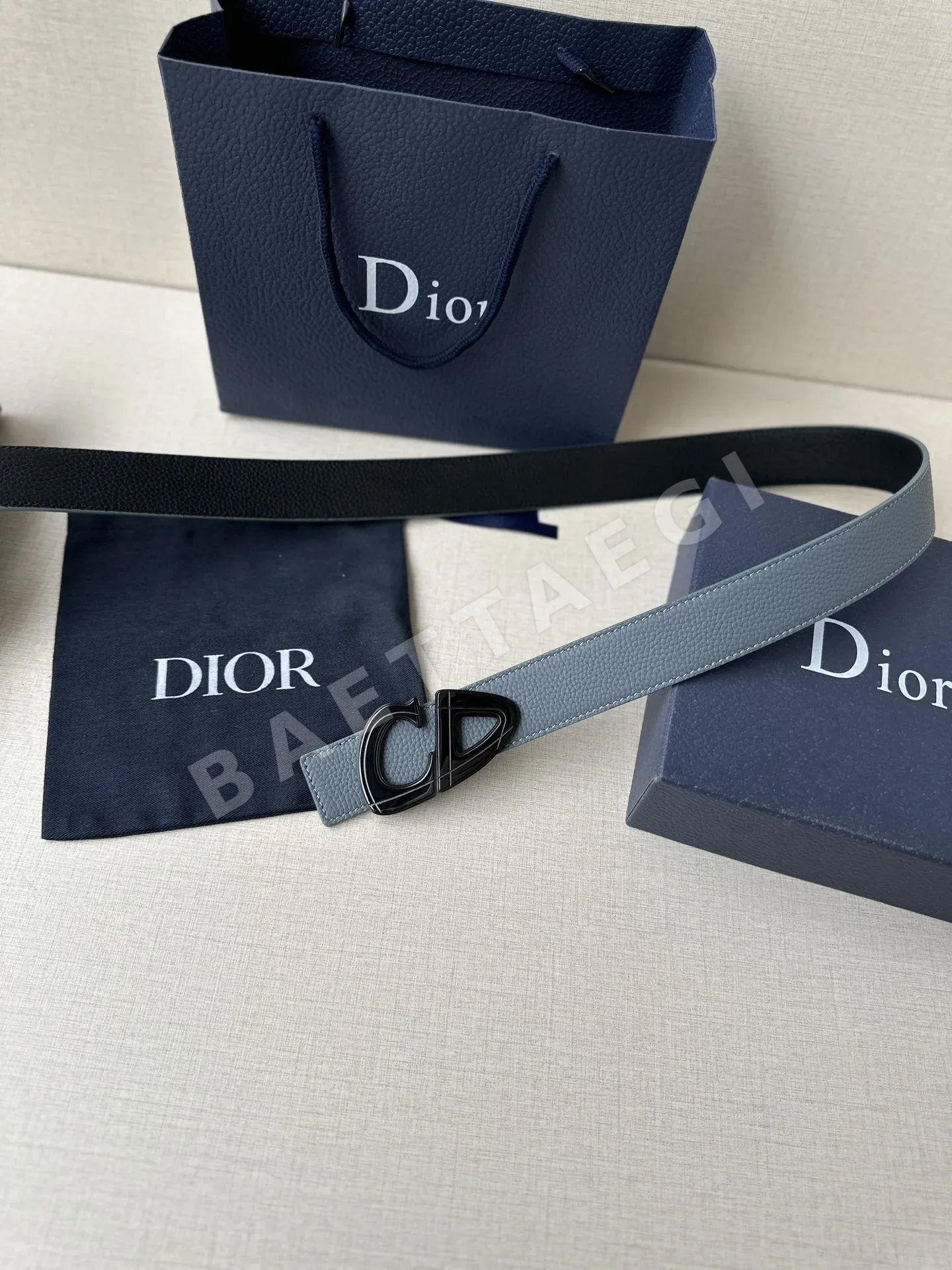 디올 CD 30 로고 스테인리스 스틸 벨트 상세 이미지 6