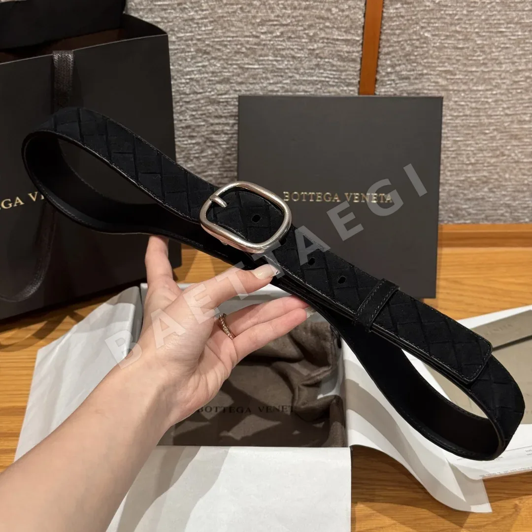 보테가베네타 인트레차토 스웨이드 벨트 상세 이미지 5