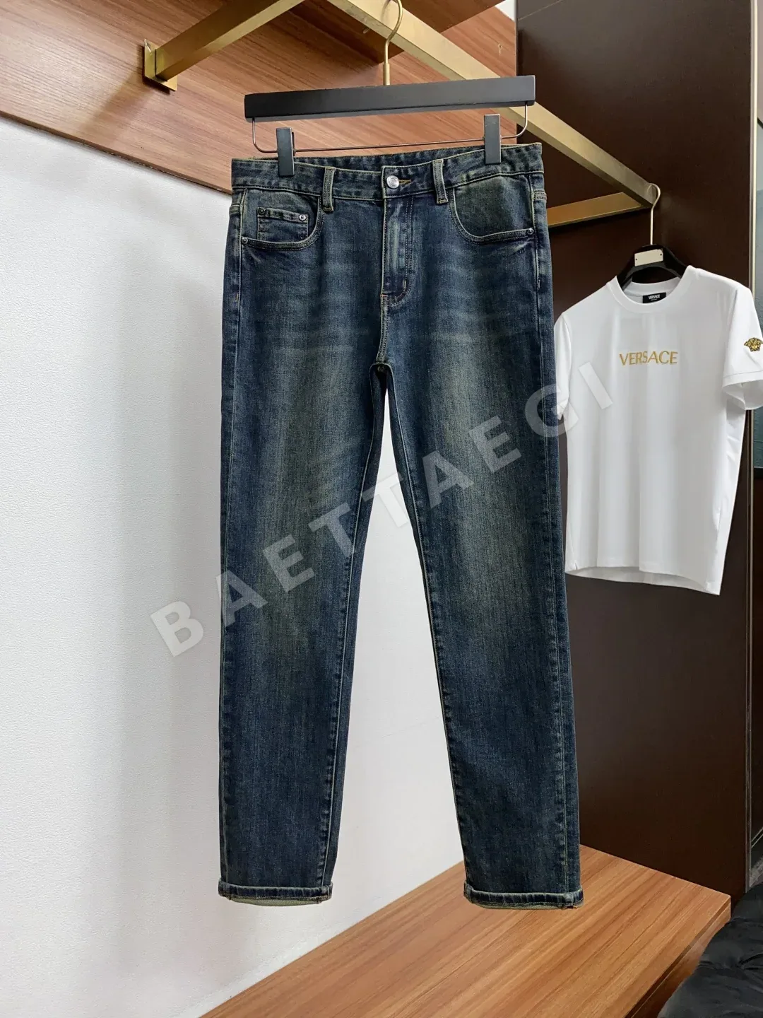 로로피아나 남성 데님 바지 상세 이미지 2