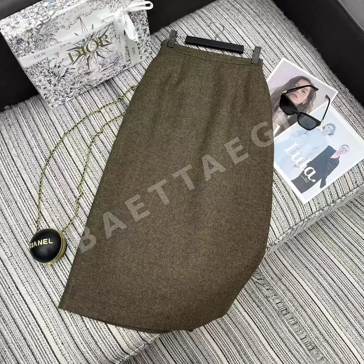디올 미디 스커트 상세 이미지 3