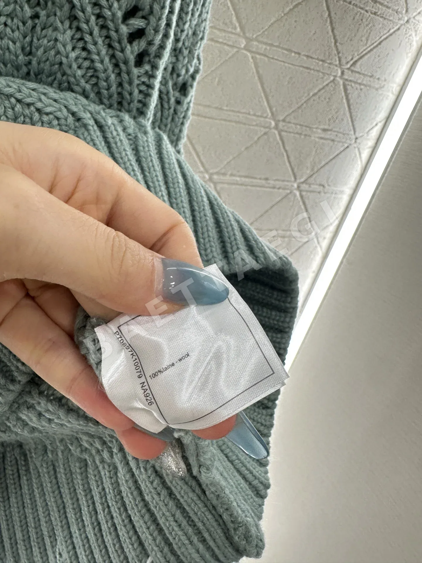 샤넬 리본 큐빅 장식 니트 원피스 6639 상세 이미지 9