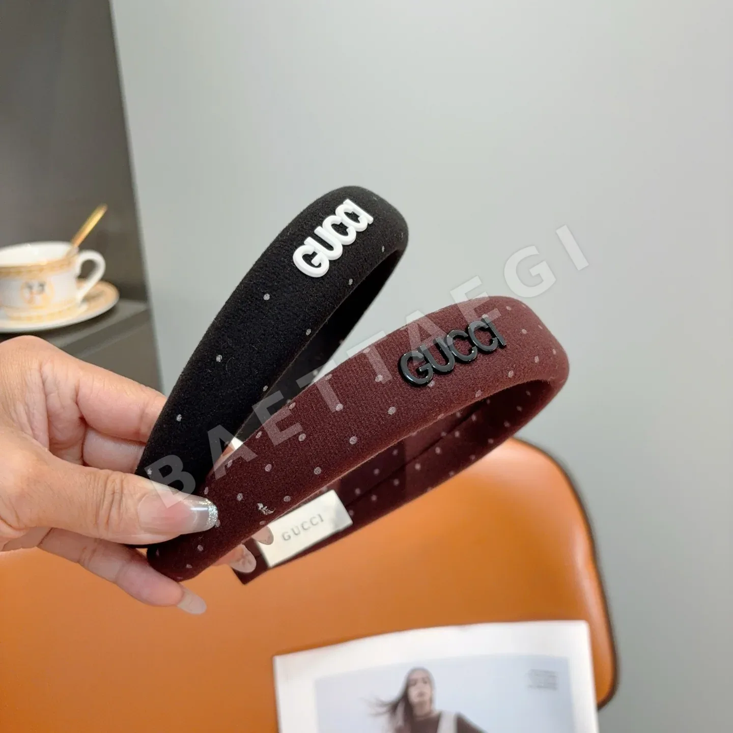 구찌 패브릭 헤어밴드 184856