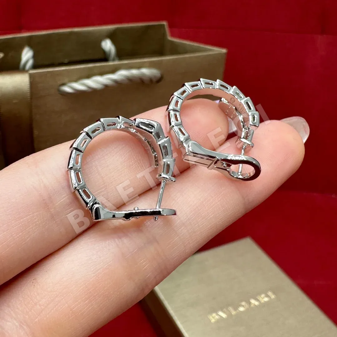 불가리 세르펜티 바이퍼 다이아몬드 장식 귀걸이 상세 이미지 3