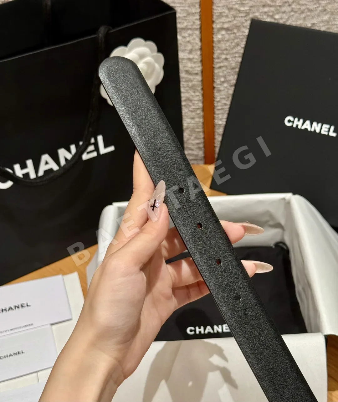 샤넬 클래식 더블 C 가죽 벨트 상세 이미지 7