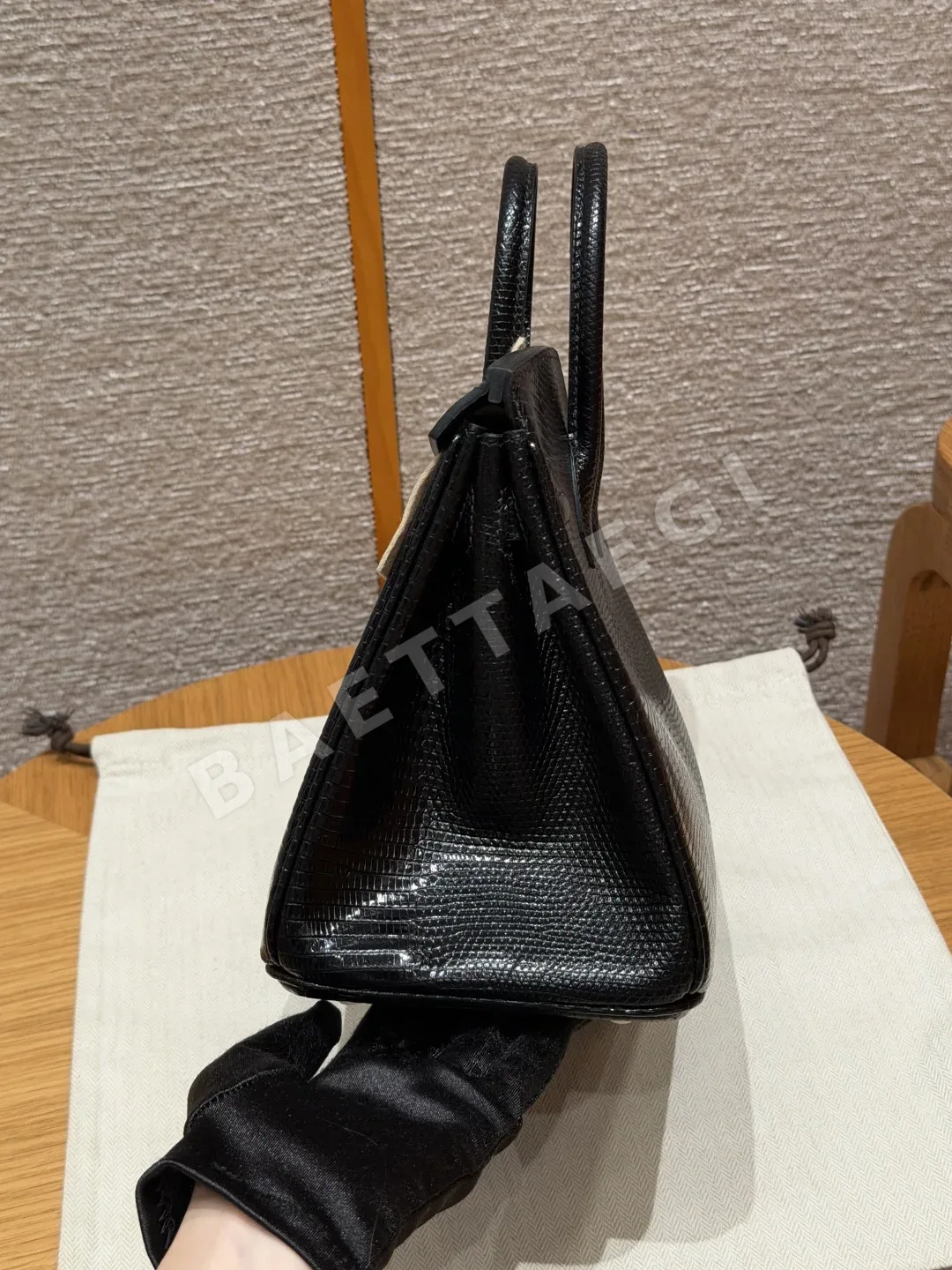 에르메스 버킨 도마뱀가죽 지갑 상세 이미지 4