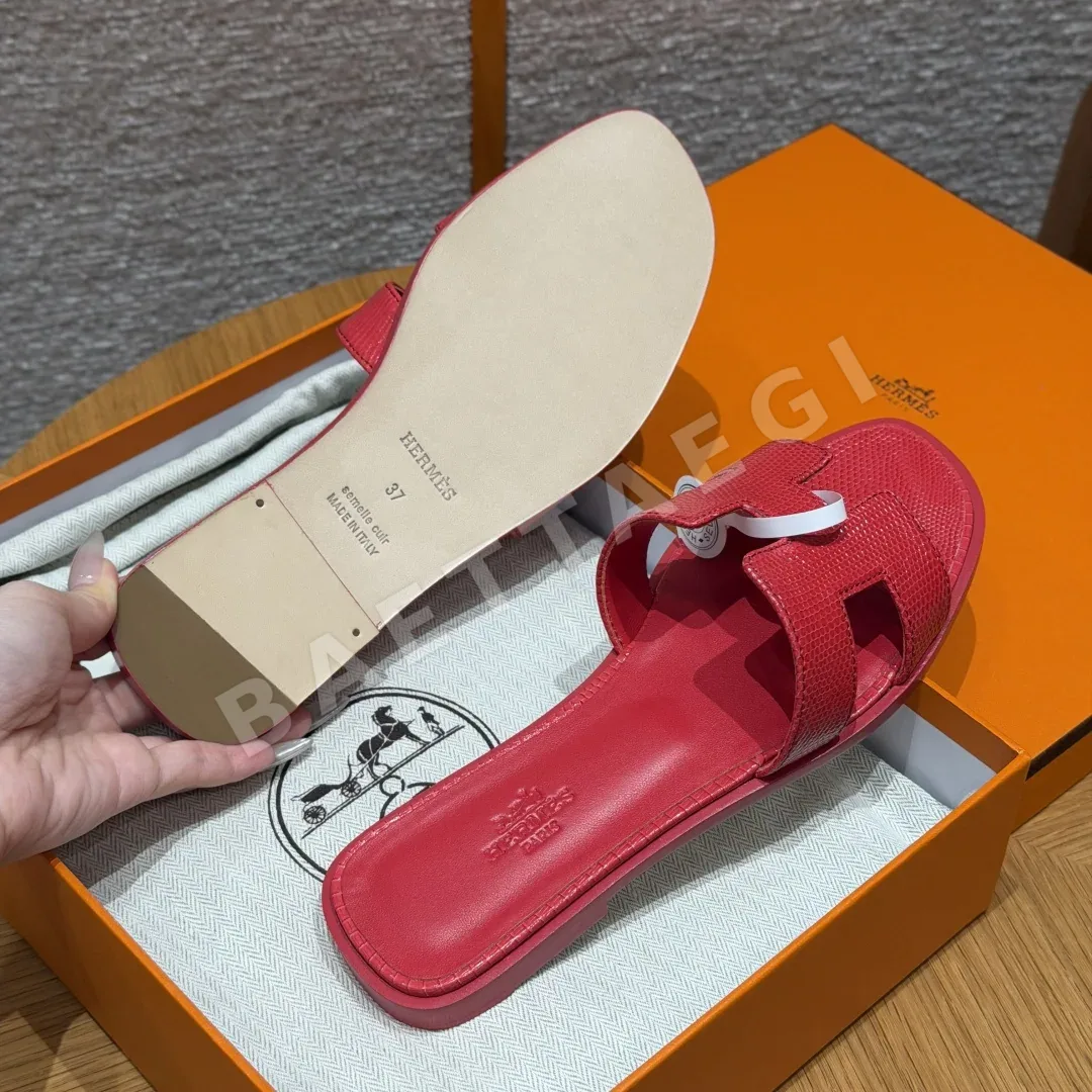 에르메스 오란 도마뱀 가죽 샌들 상세 이미지 6