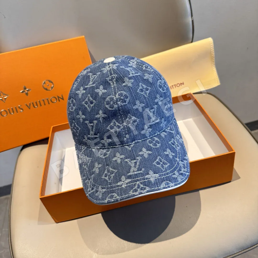 루이비통 LV 데님 자카드 야구모자 186164