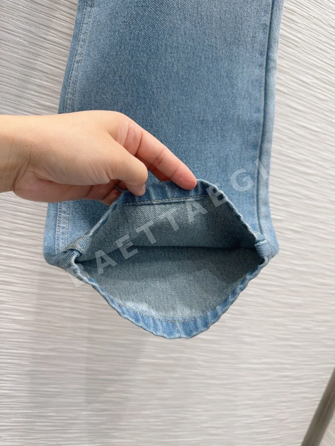 프라다 하이핏 데님 여성 바지 상세 이미지 5