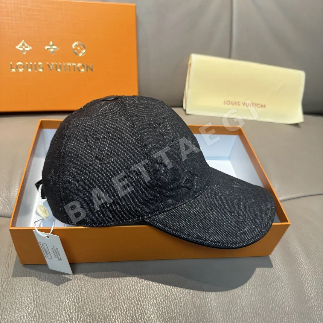 루이비통 엠보싱 로고 데님 야구모자 상세 이미지 4