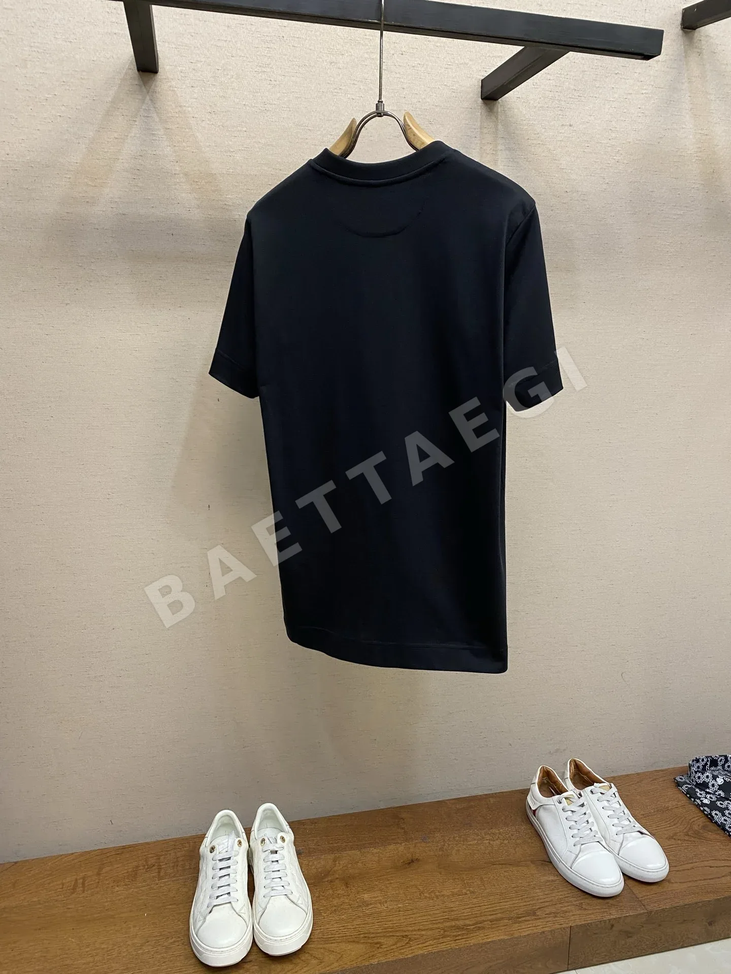 펜디 플라워 자수 코튼 남성 반팔 티셔츠 상세 이미지 2