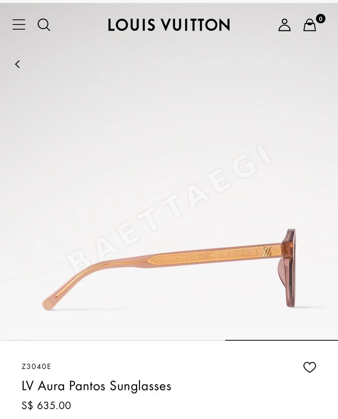 루이비통 선글라스 72900 Louis Vuitton Sunglasses 상세 이미지 3
