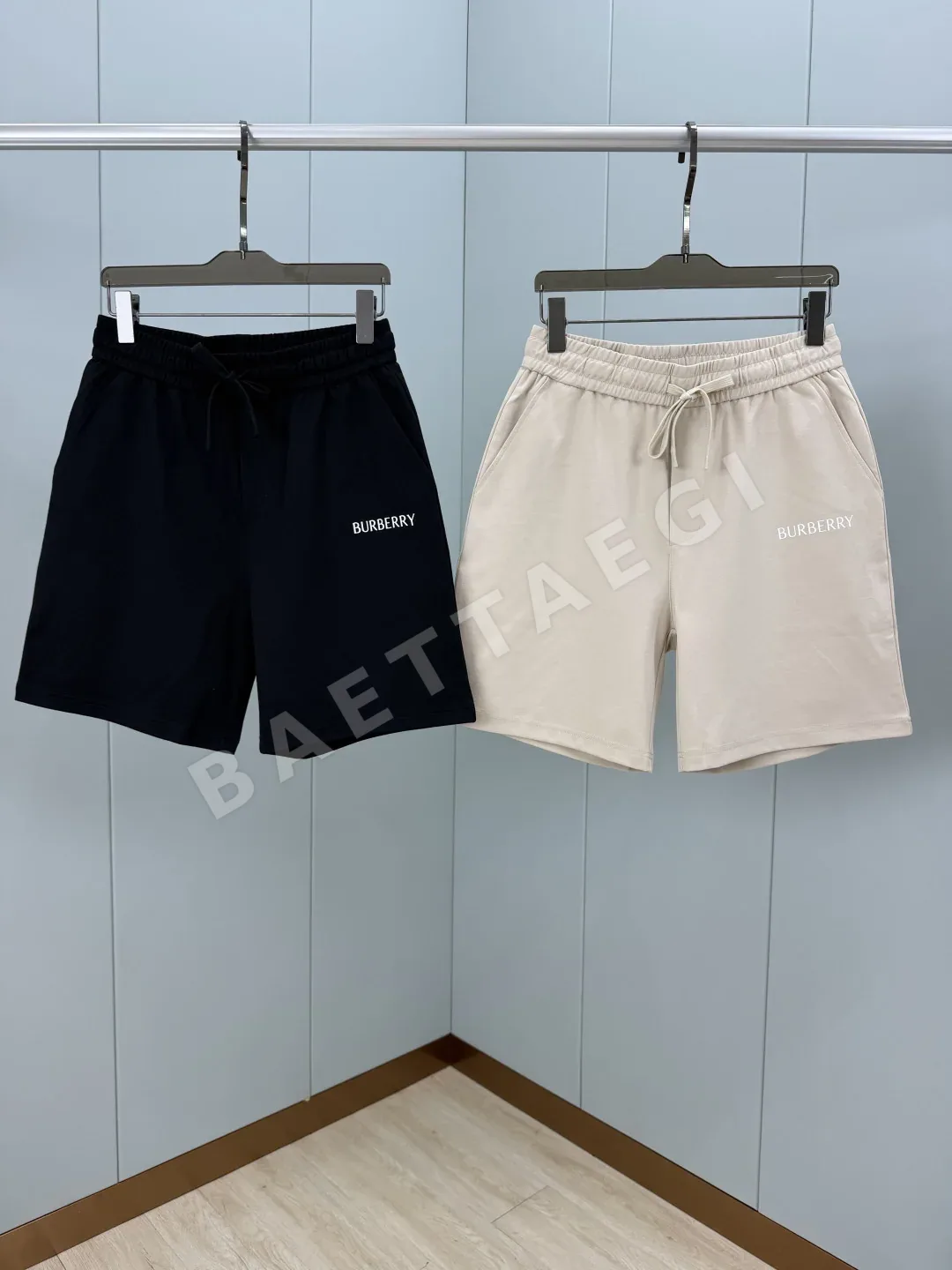 버버리 로고 프린트 아이스 옥시젠 코튼 남성 반바지 상세 이미지 7