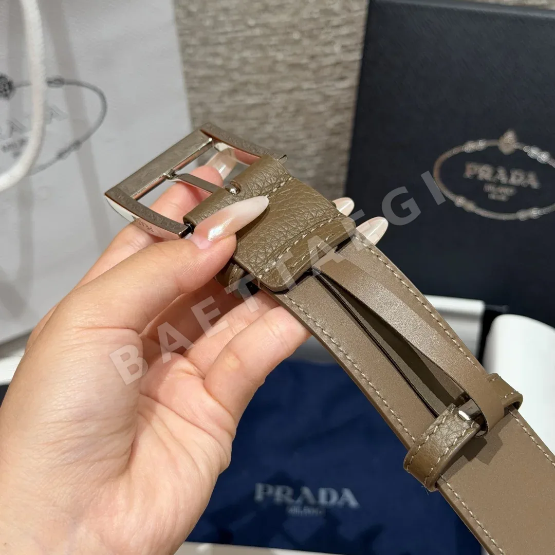 프라다 가죽 벨트 33mm 상세 이미지 7