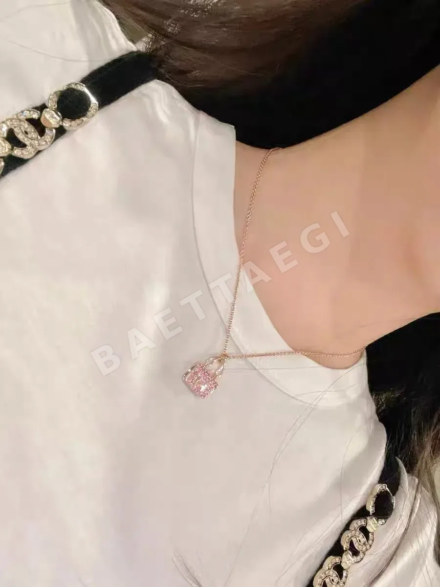 에르메스 핑크 다이아몬드 장식 콘스탄스 목걸이 상세 이미지 6