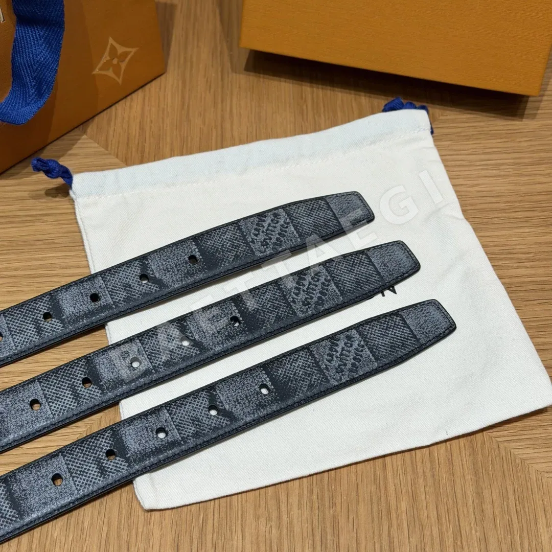 루이비통 다미에 체크 30mm 리버시블 벨트 상세 이미지 4