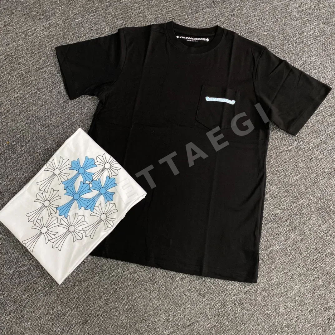 크롬하츠 크로스 프린트 코마 코튼 남성 반팔 티셔츠 50072