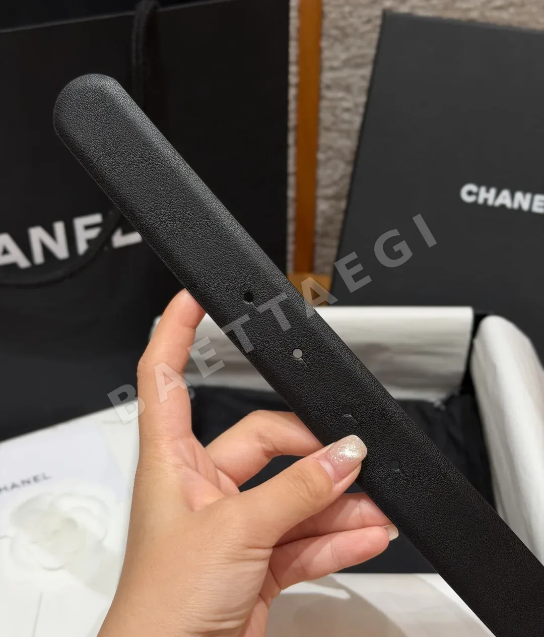 샤넬 클래식 더블 C 가죽 벨트 상세 이미지 7