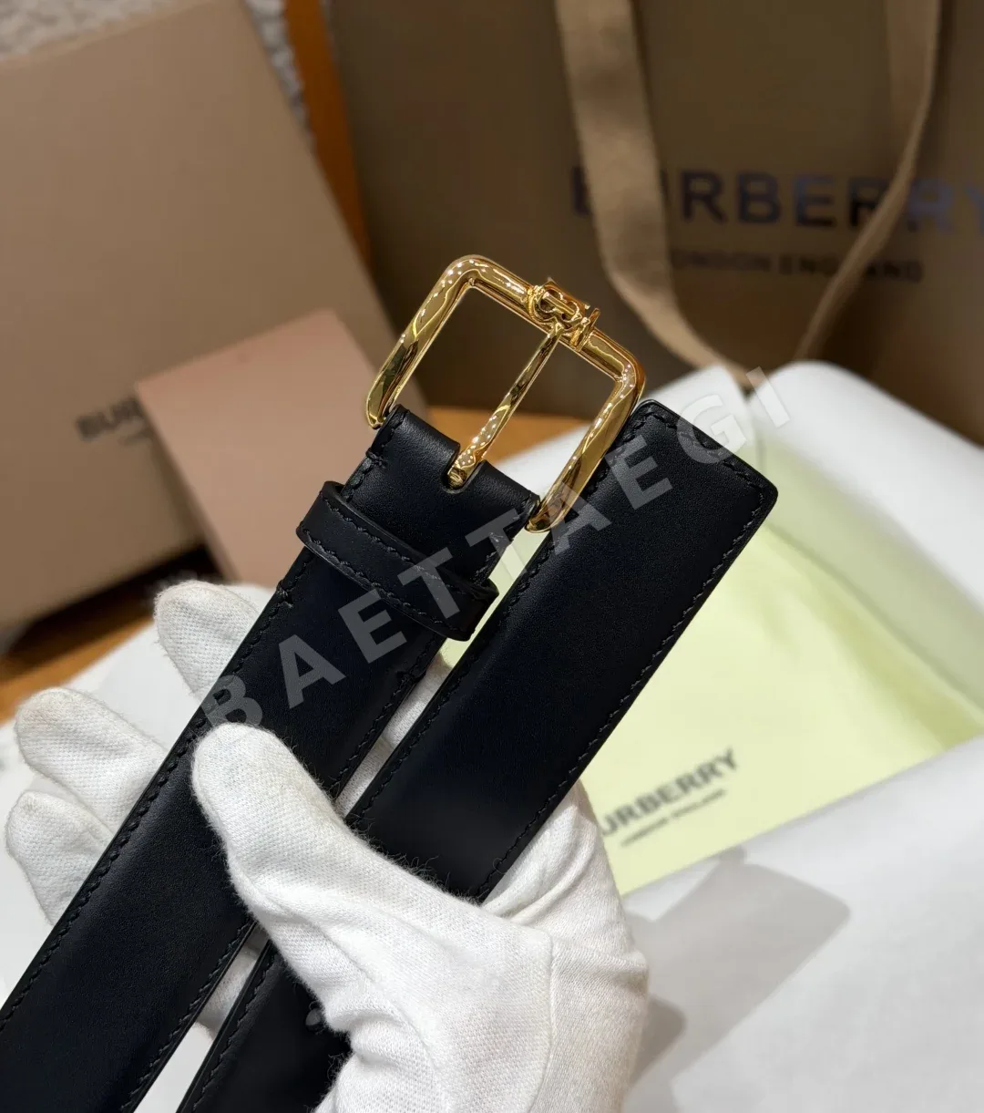 버버리 폴리 30mm 스무스 카프스킨 핀버클 벨트 상세 이미지 9