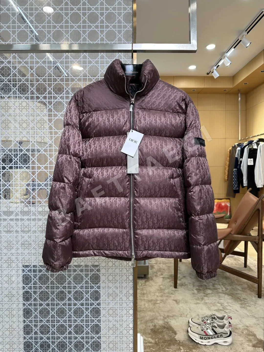 디올 오블리크 모노그램 남성 패딩 재킷 208202