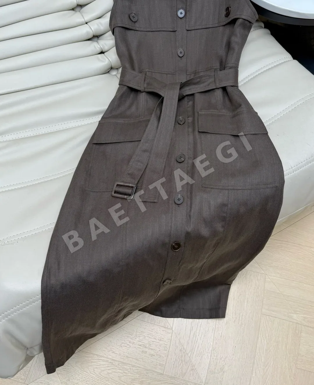 브루넬로쿠치넬리 린넨 벨트 원피스 상세 이미지 5
