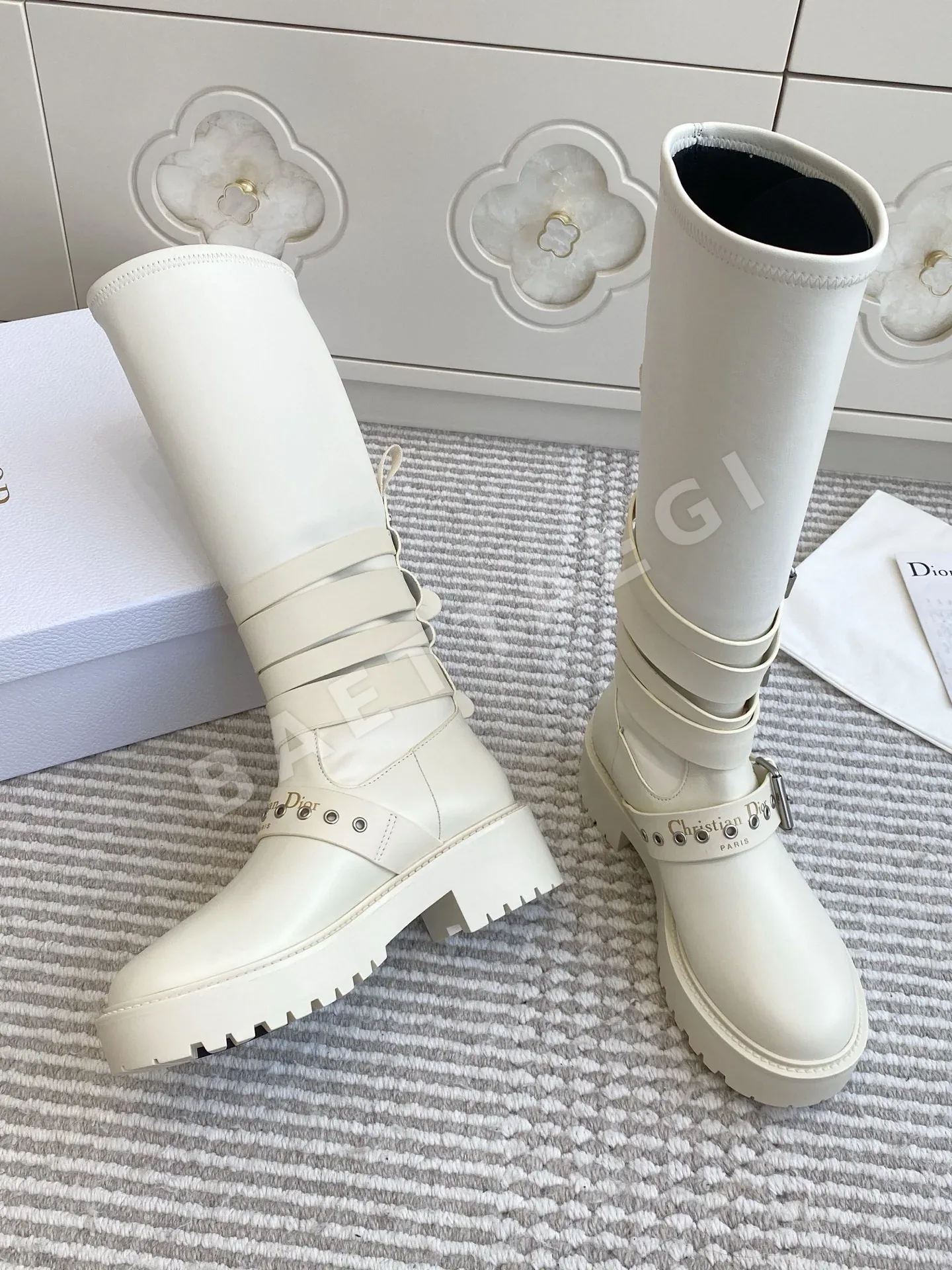 디올 뉴 펑크 모터사이클 앵클 부츠 8593 상세 이미지 3