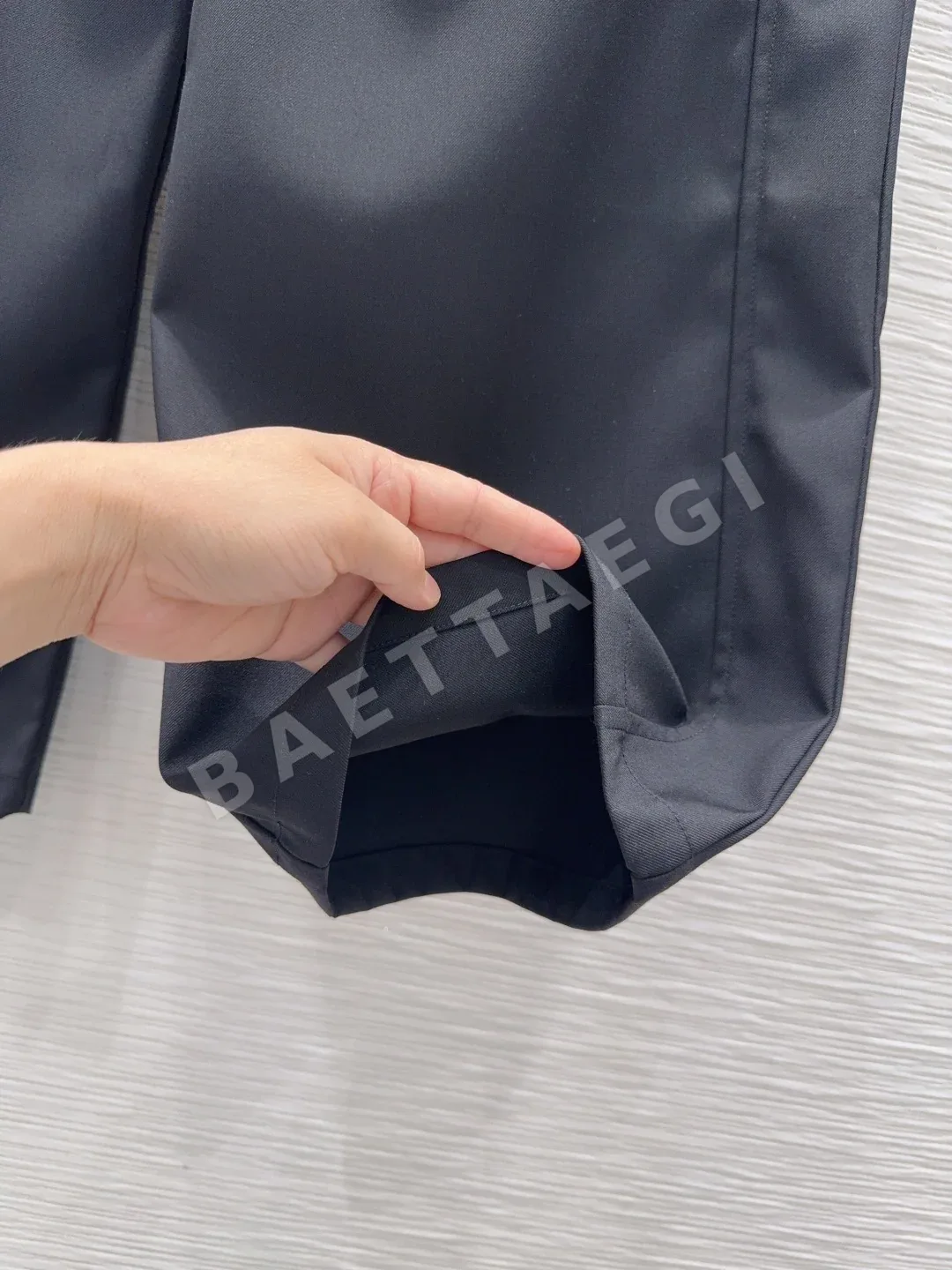 프라다 여성 린넨 바지 상세 이미지 6