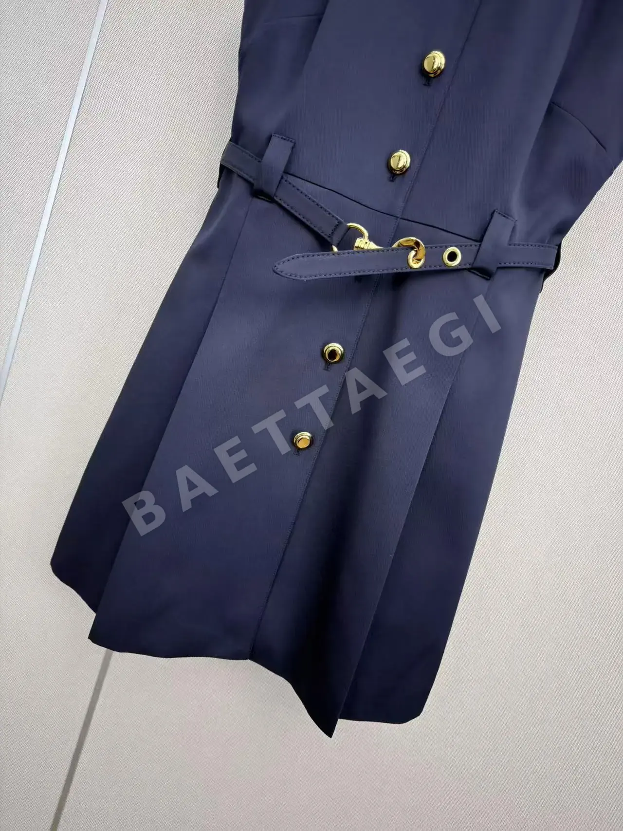 미우미우 플리츠 카라 원피스 상세 이미지 6