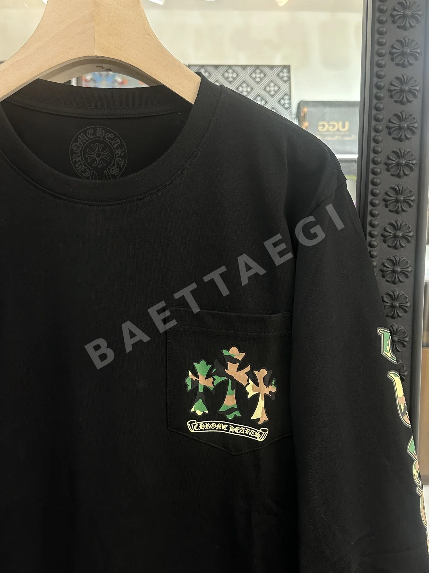 크롬하츠 카모플라주 홀스슈 포켓 남성 긴팔 상세 이미지 2