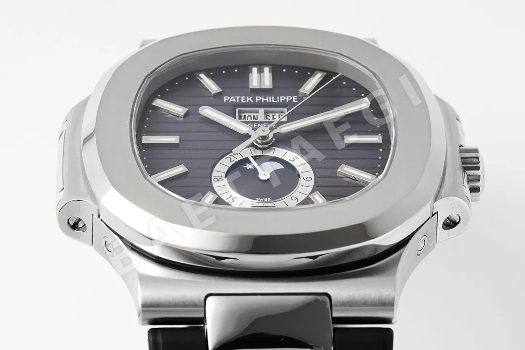 파텍필립 노틸러스 5726 애뉴얼 캘린더 러버스트랩 스틸 PPF 공장 레플리카 44074 Patek Philippe 상세 이미지 6