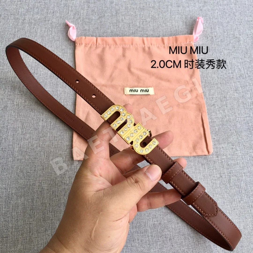 미우미우 가죽 벨트 57873
