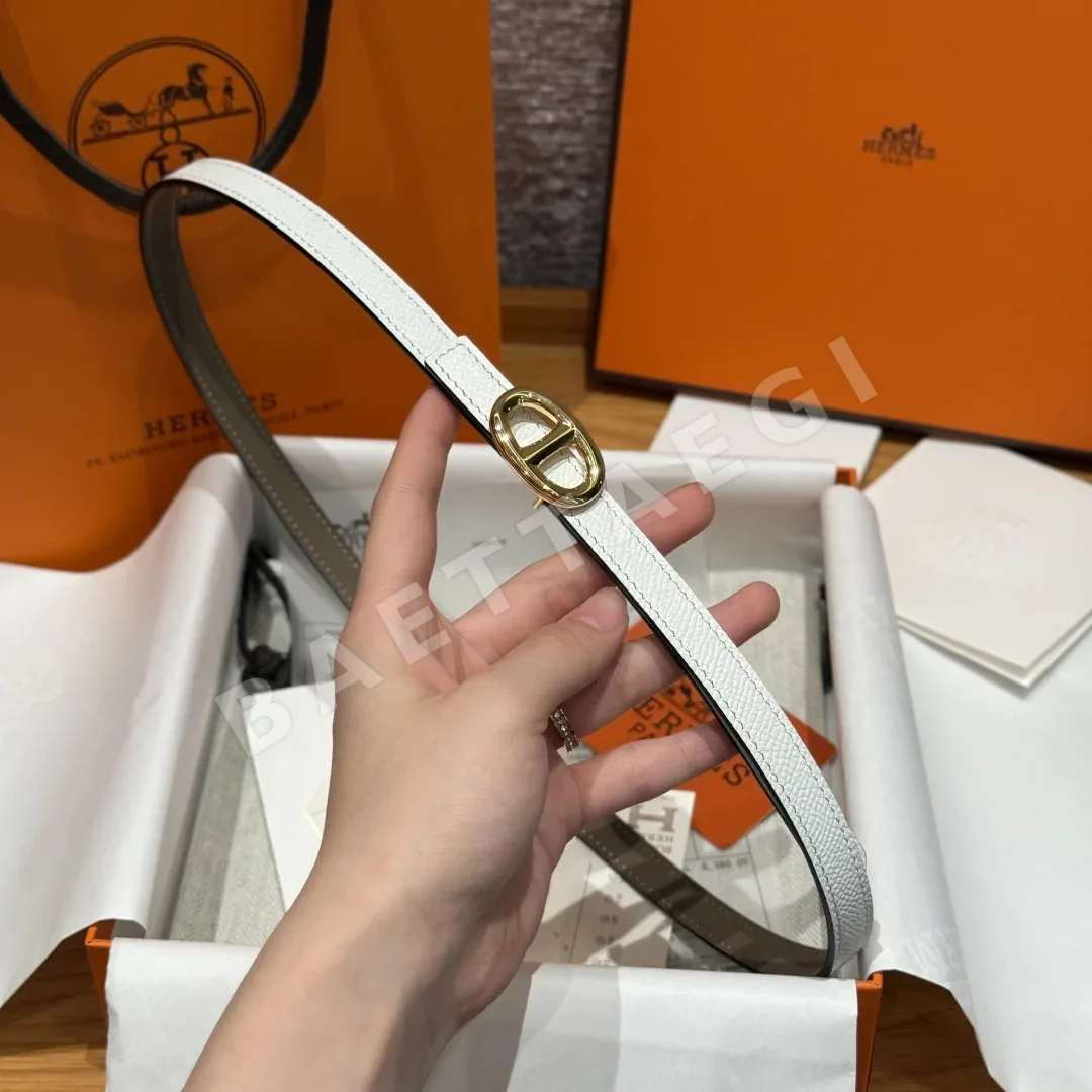에르메스 마이용H 양면 가죽 벨트 상세 이미지 3