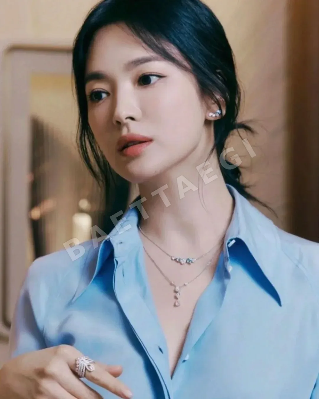 쇼메 필 크토 티어드롭 목걸이 상세 이미지 2
