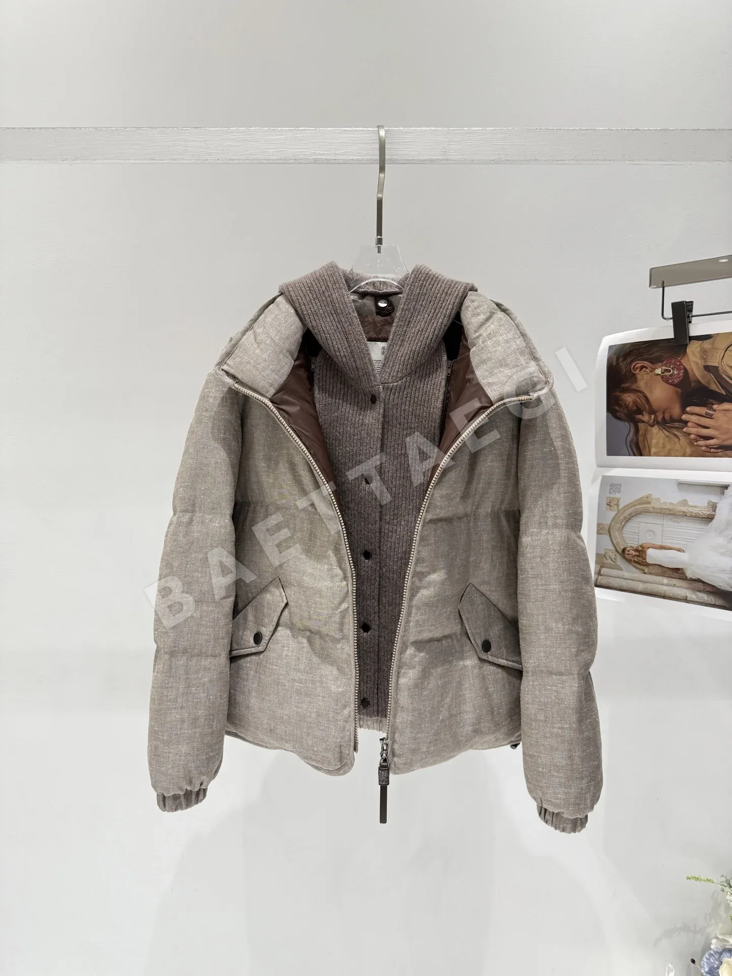브루넬로쿠치넬리 오트쿠튀르 공방(Métiers d'Art) 컬렉션 패딩 상세 이미지 7