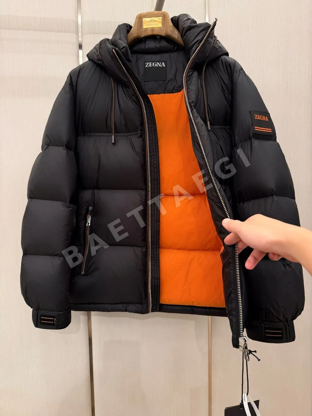 제냐 남성 후드 패딩 재킷 상세 이미지 8