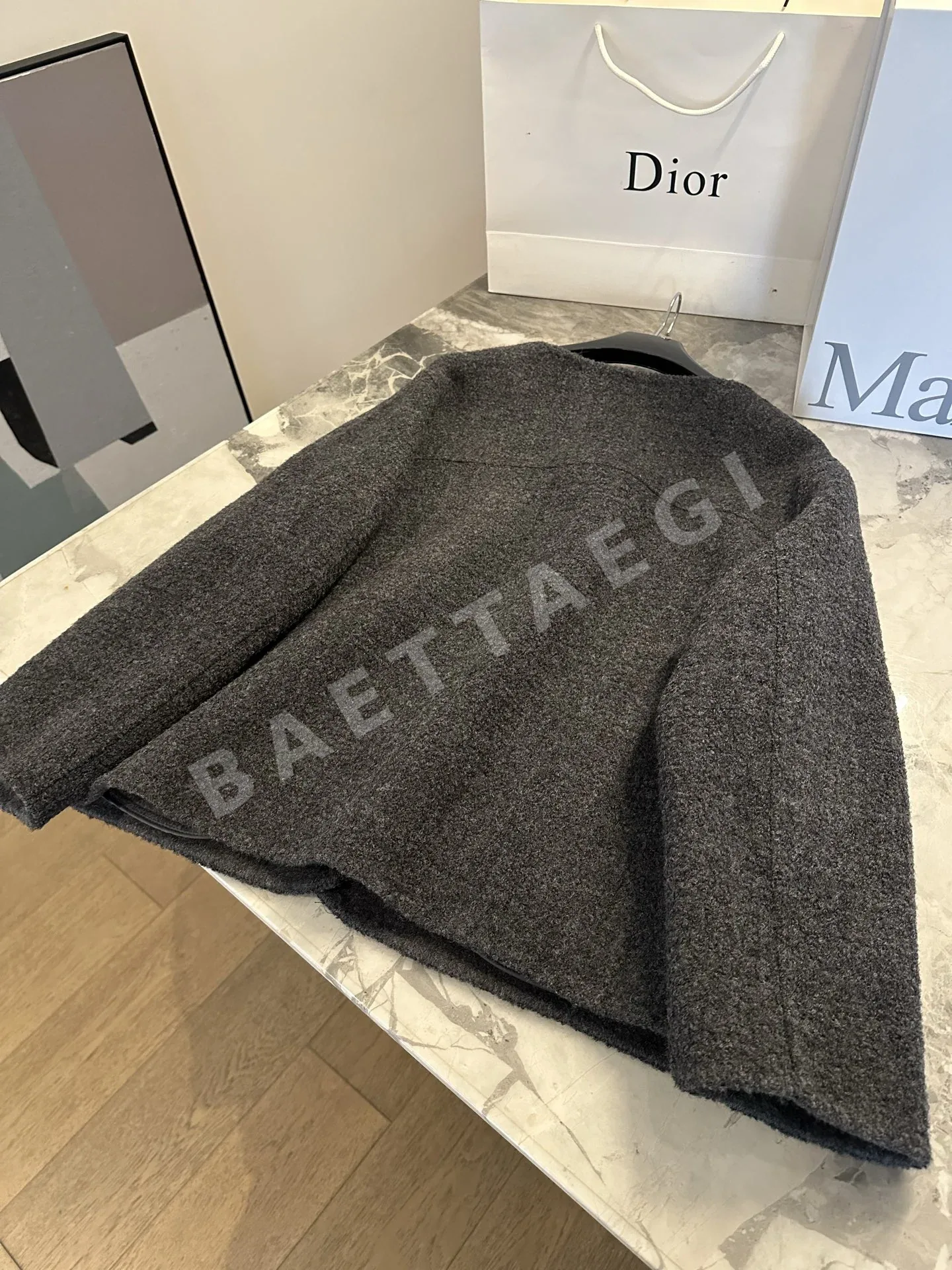 샤넬 알파카 울 더블 C 브로치 자켓 상세 이미지 7