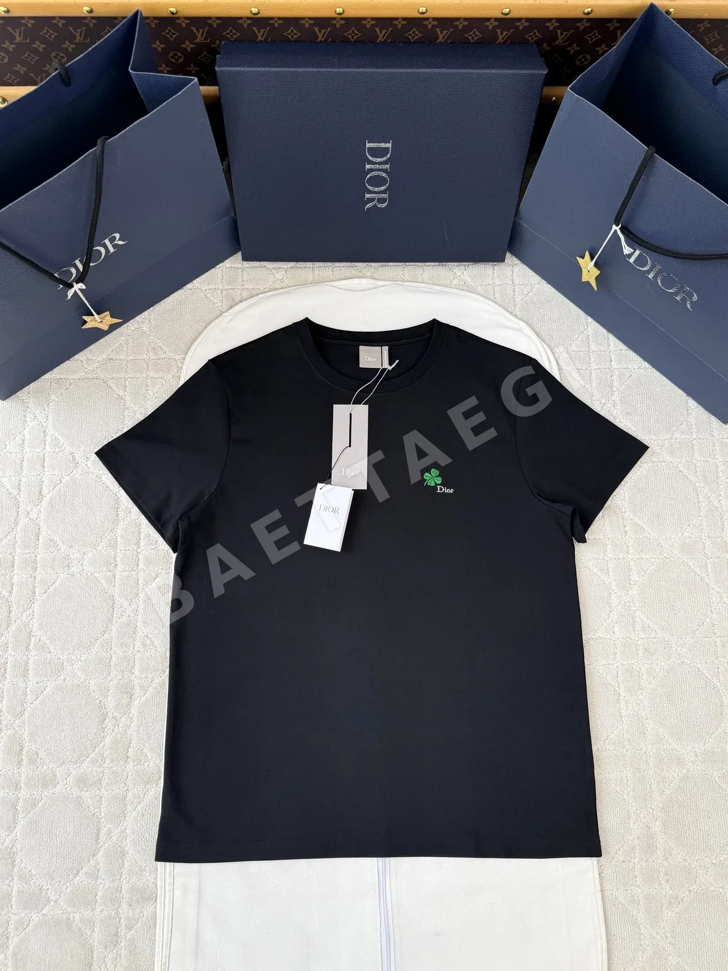 디올 CD로고 자수 반팔 티셔츠 18659