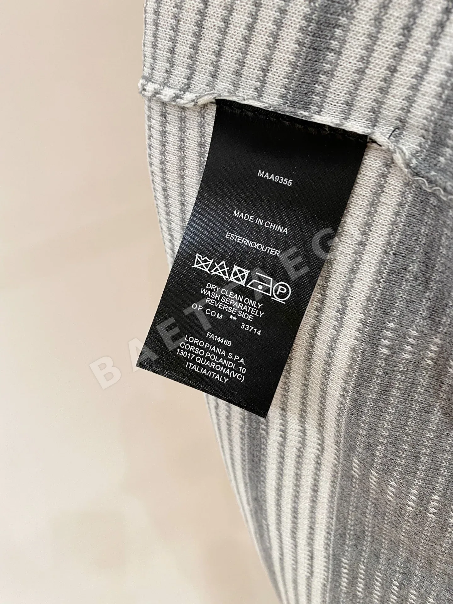 로로피아나 아세테이트 텐셀 린넨 남성 반팔 티셔츠 상세 이미지 10