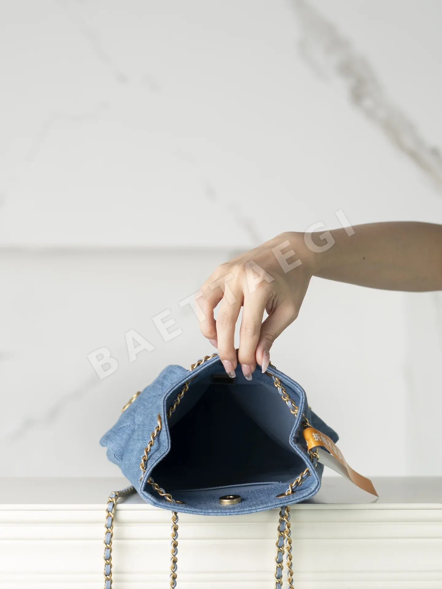 샤넬 데님 백팩 상세 이미지 8