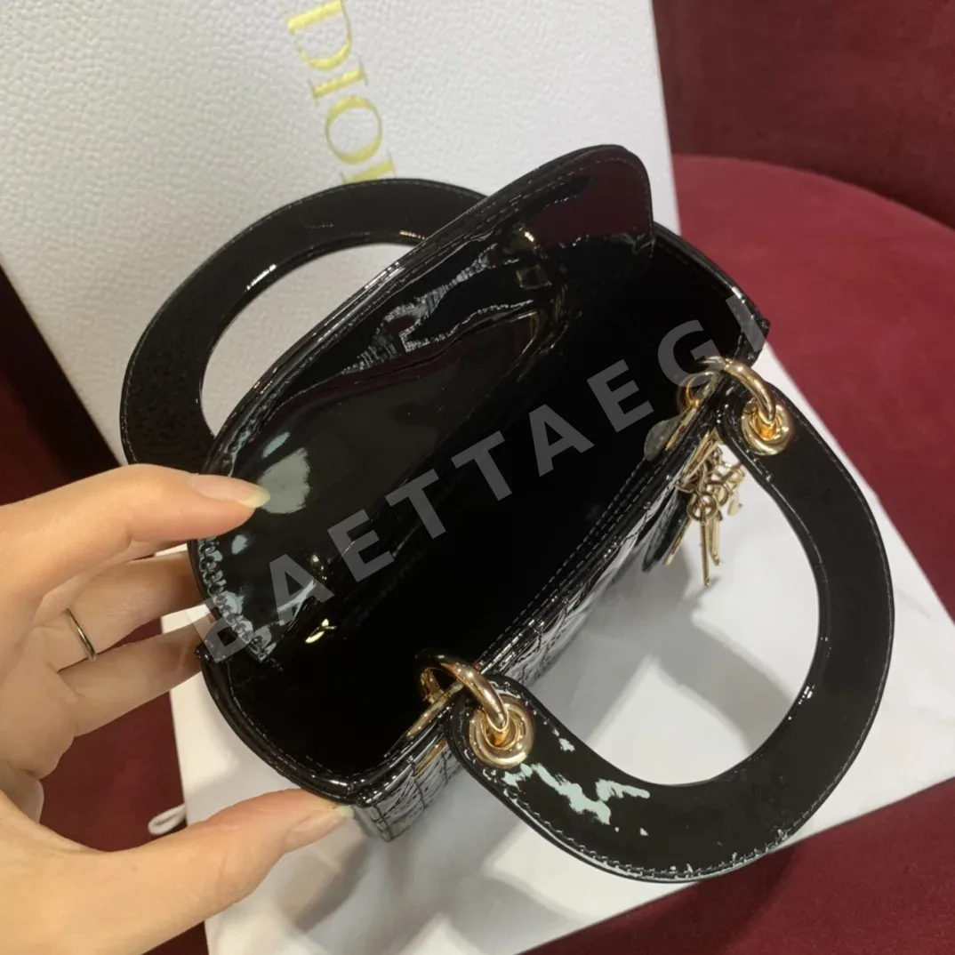 디올 레이디 카나쥬 미니 핸드백 상세 이미지 8