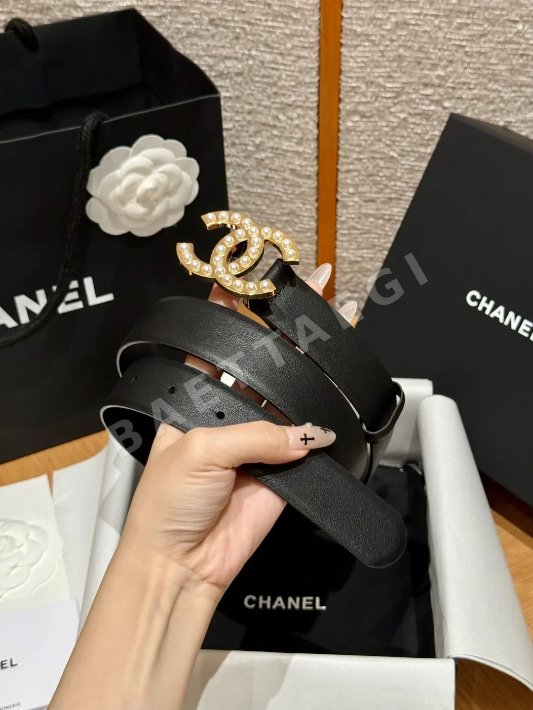 샤넬 클래식 더블 C 가죽 벨트 상세 이미지 2
