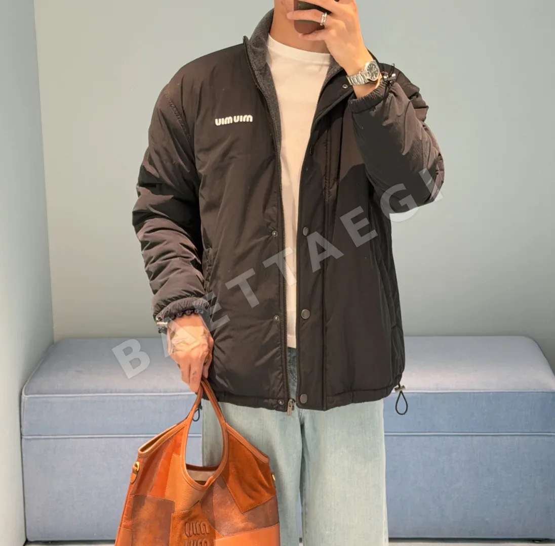 미우미우 컬러 블록 플리스 지퍼업 자켓 상세 이미지 5